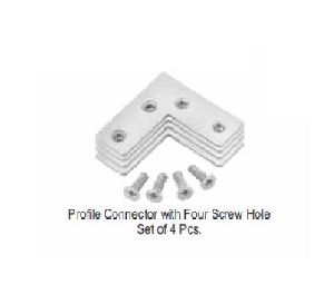 Profile Connector with Four Screw Hole