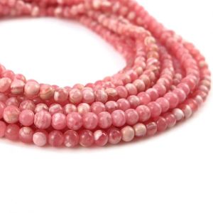 Rhodochrosite Gemstone Beads