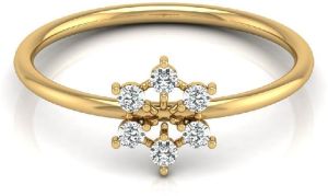 18 K Hallmarked Solid Gold Certified Diamond Ring