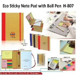 Eco Sticky Notepad With Ball Pen