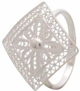 Filigree Square Ring