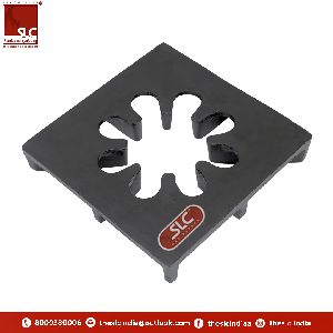 10 x 10 inch ( 255 x 255 mm ) Flower Cast Iron Black Pan Support