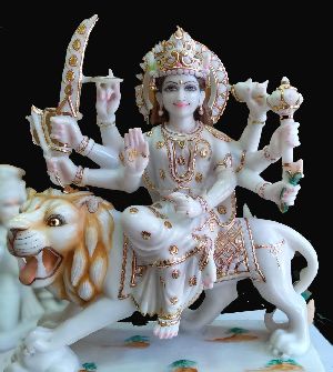 Marble Durga Mata Statue