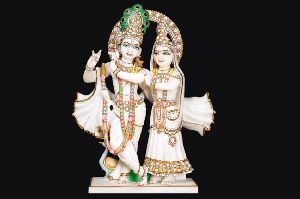 Radha Krishna Yugal Jodi Marble Statue