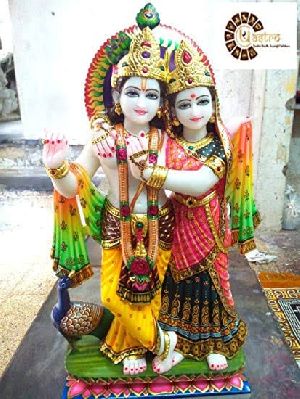 Radha Krishna Yugal Jodi Marble Statue