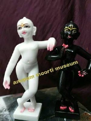 Krishna Balram marble statue