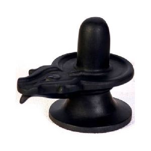 Black Marble Shivling Statue