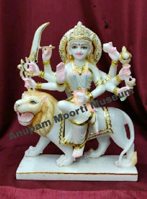 Durga Mata marble statue