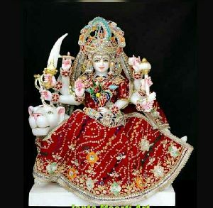Durga Mata marble statue