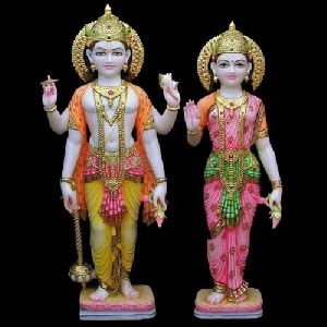 Lakshmi Narayan Marble Statue