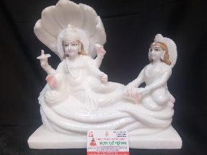 Sitting Lakshmi Narayan marble statue
