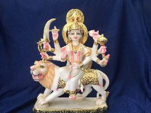 Durga Mata marble statue