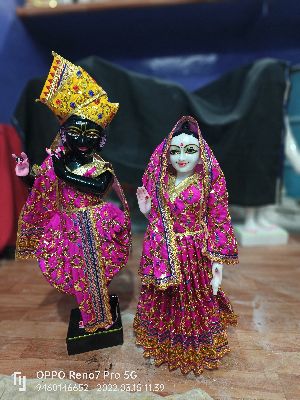 Iskon Radha Krishna Marble Statue