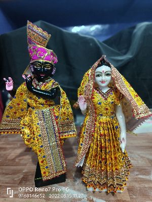Iskon Radha Krishna Marble Statue