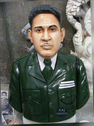 White Marble Bust Human Statue
