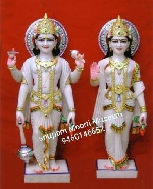 Lakshmi Narayan Marble Statue