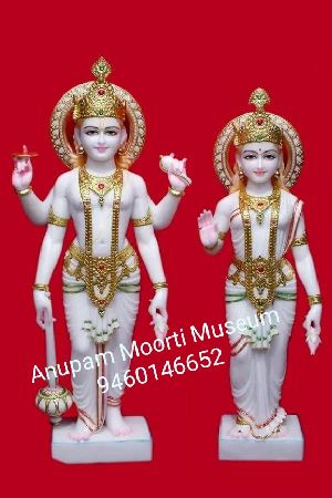 Lakshmi Narayan Marble Statue