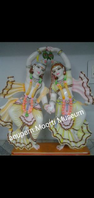 Radha Krishna Yugal Jodi Marble Statue