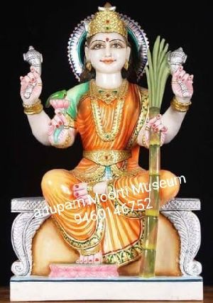 Lalitha Tripura Sundari Marble Statue