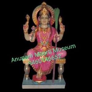 Lalitha Tripura Sundari Marble Statue
