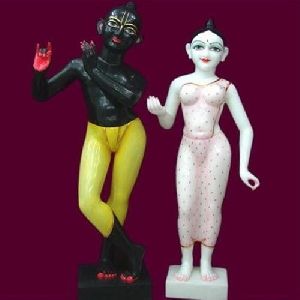 Iskon Radha Krishna Marble Statue