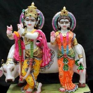 Radha Krishna Yugal Jodi Marble Statue