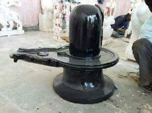 Black Marble Shivling Statue