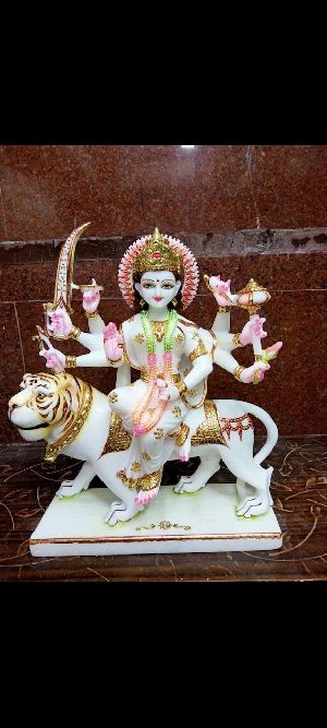 Durga Mata marble statue