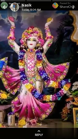 Chaitanya mahaprabhu marble statue