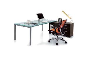 Glass SS Executive Table