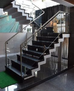 Stainless Steel Glass Stair Railing