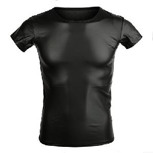 Men Leather T-Shirts