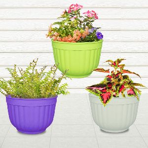 set of six self watering wall hanging pots