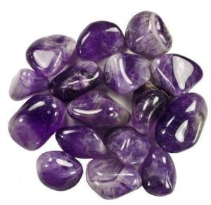 Amethyst tumble stone