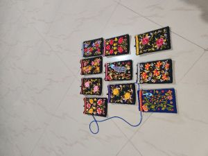 Embroidered Mobile Pouches