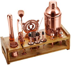 Copper 24 Piece Cocktail Shaker Set