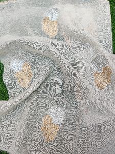 Dyeable Pure Chanderi Silk Gulnaaz Silver