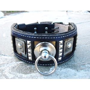 Antique Spiked Wide Dog Collar