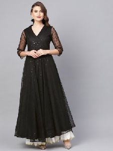 Black Anarkali Kurti