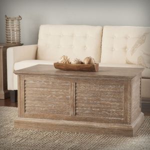 Distressed White Finish Center Table