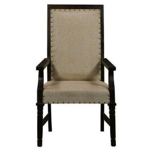 Long Sheesham Upholstered Chair