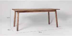 solid wooden table