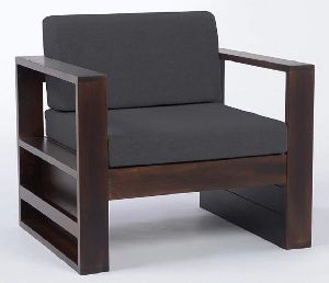 Wooden Modern Single Sofa