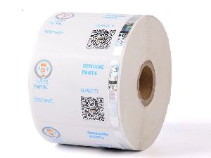 Paper Labels With Holographic Strip