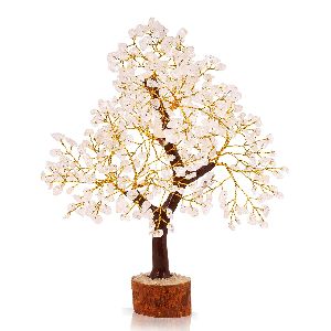 300 Beads Rose Quartz Gemstone Tree