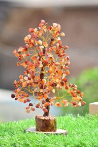 300 Beads Red Carnelian Gemstone Tree