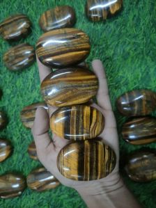 Tiger Eye Palm Stone