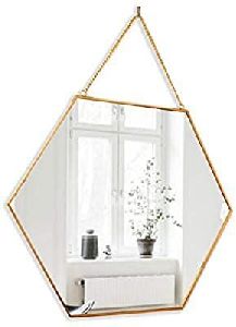 Clear glass hanging photo frame