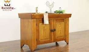 Antique Style Teak Wood Pantry Cabinet