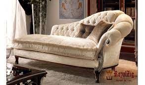 Beautiful Ivory Covered Divan